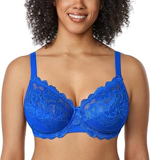 DELIMIRA Women's Lace Underwire Bra