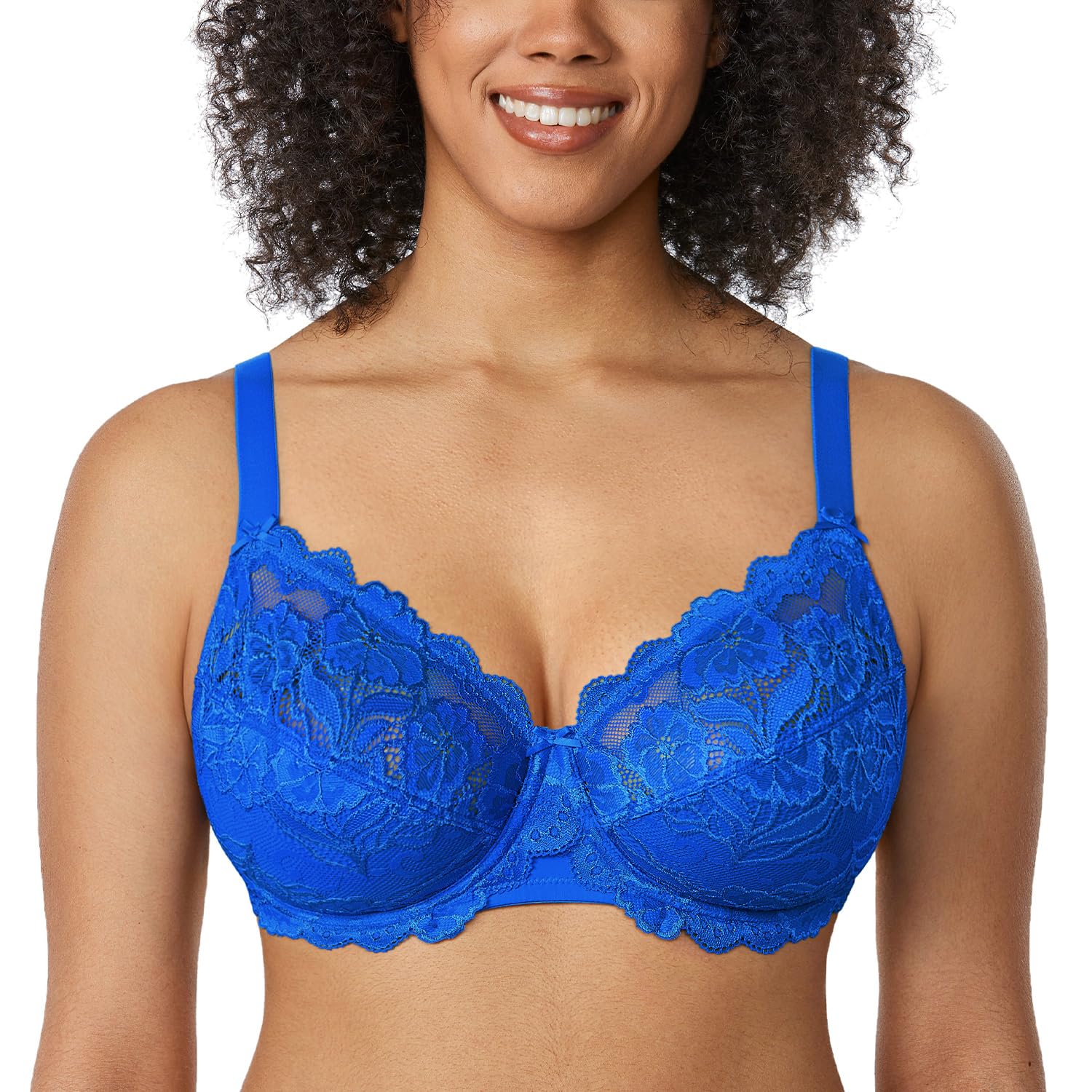 DELIMIRA Women's Lace Underwire Bra