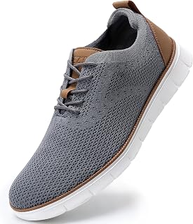 LEZTA Men's Shoes Elegant Sneakers Oxfords Breathable Mesh Sports Business Shoes Tennis Shoes Comfortable Walking Shoes