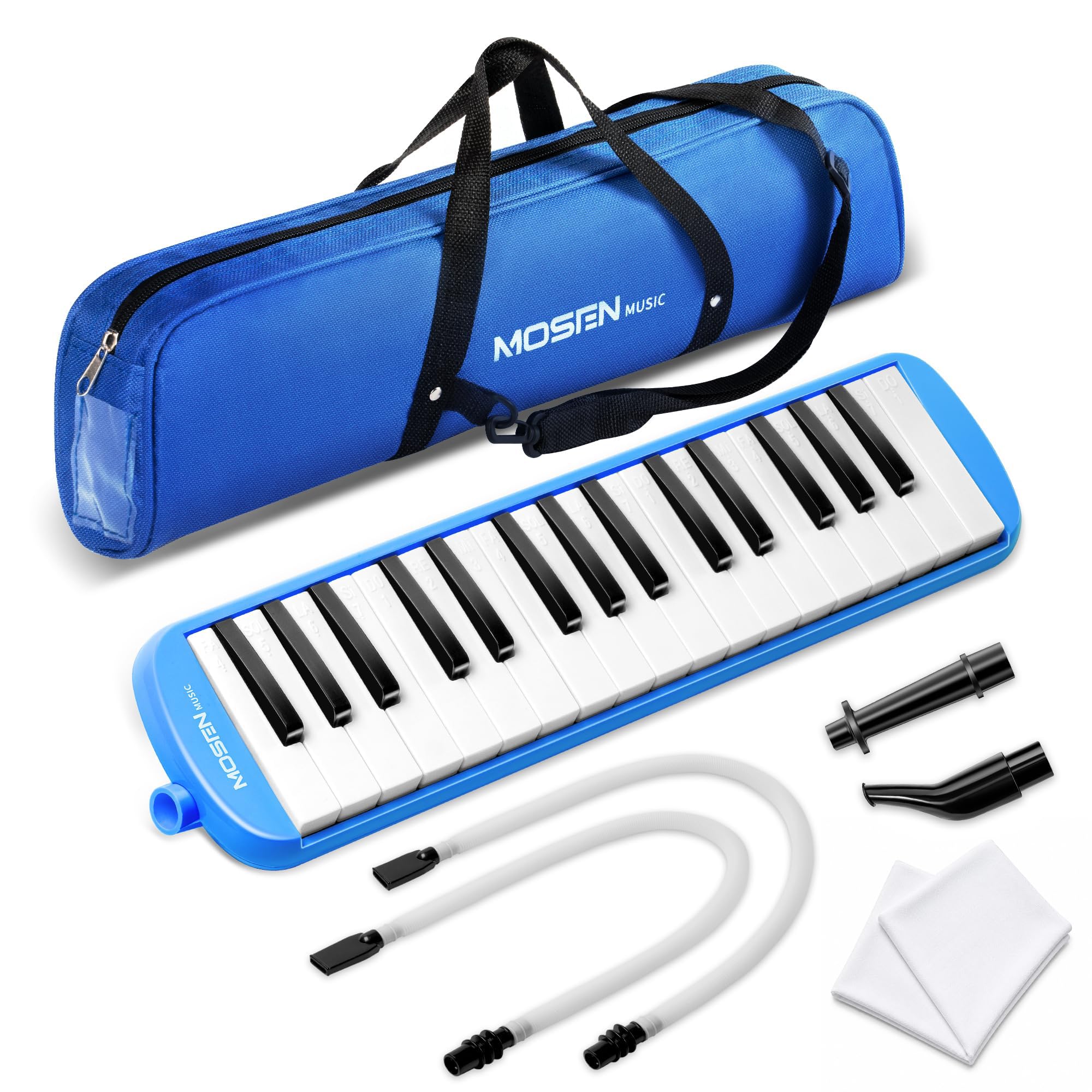 MOSEN 32 Keys Melodica, Soprano Air Piano Pianica Keyboard Instrument, Blue | Ca