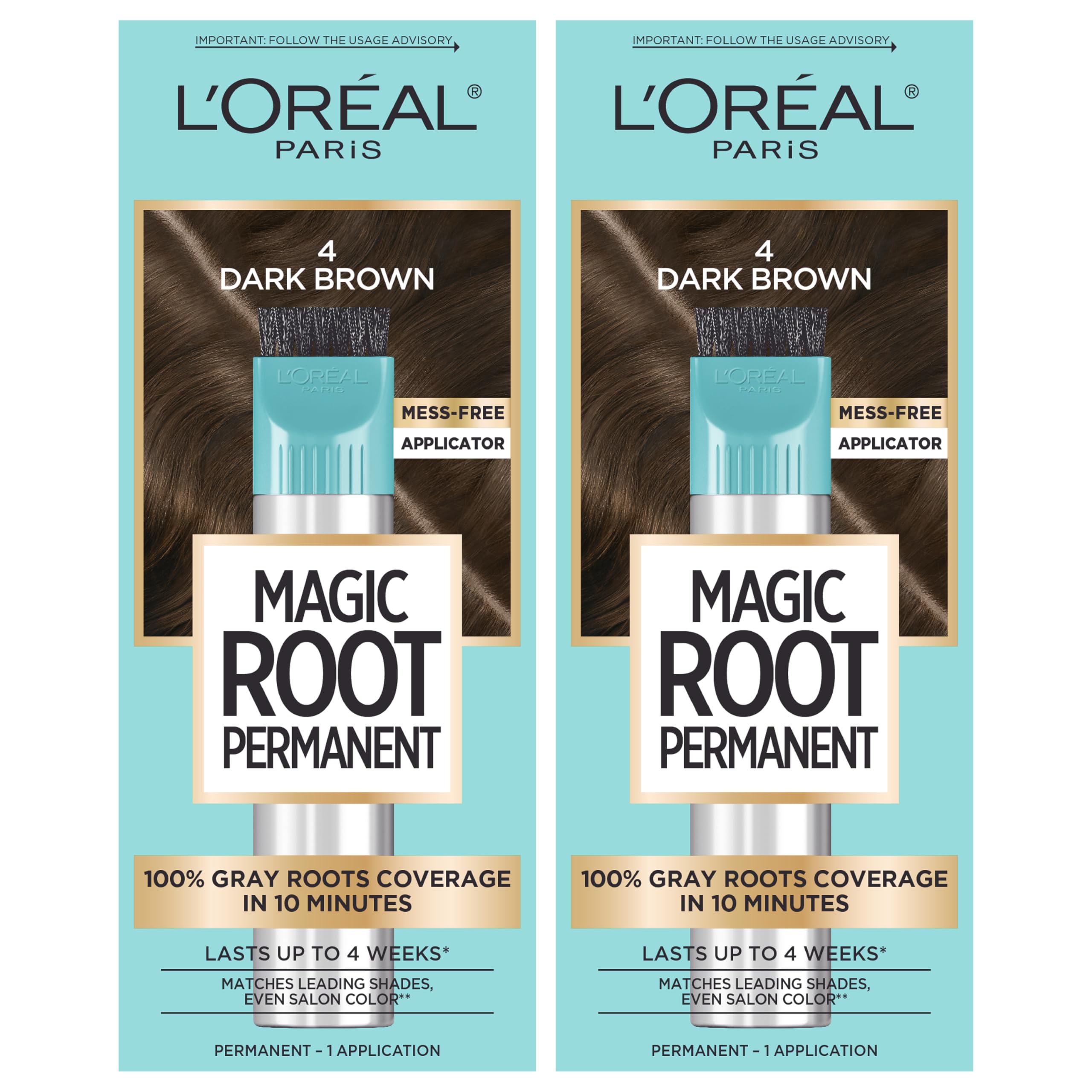 L'Oreal Paris Magic Root Permanent Hair Color Kit, 100% Gray Hair Coverage In Ju