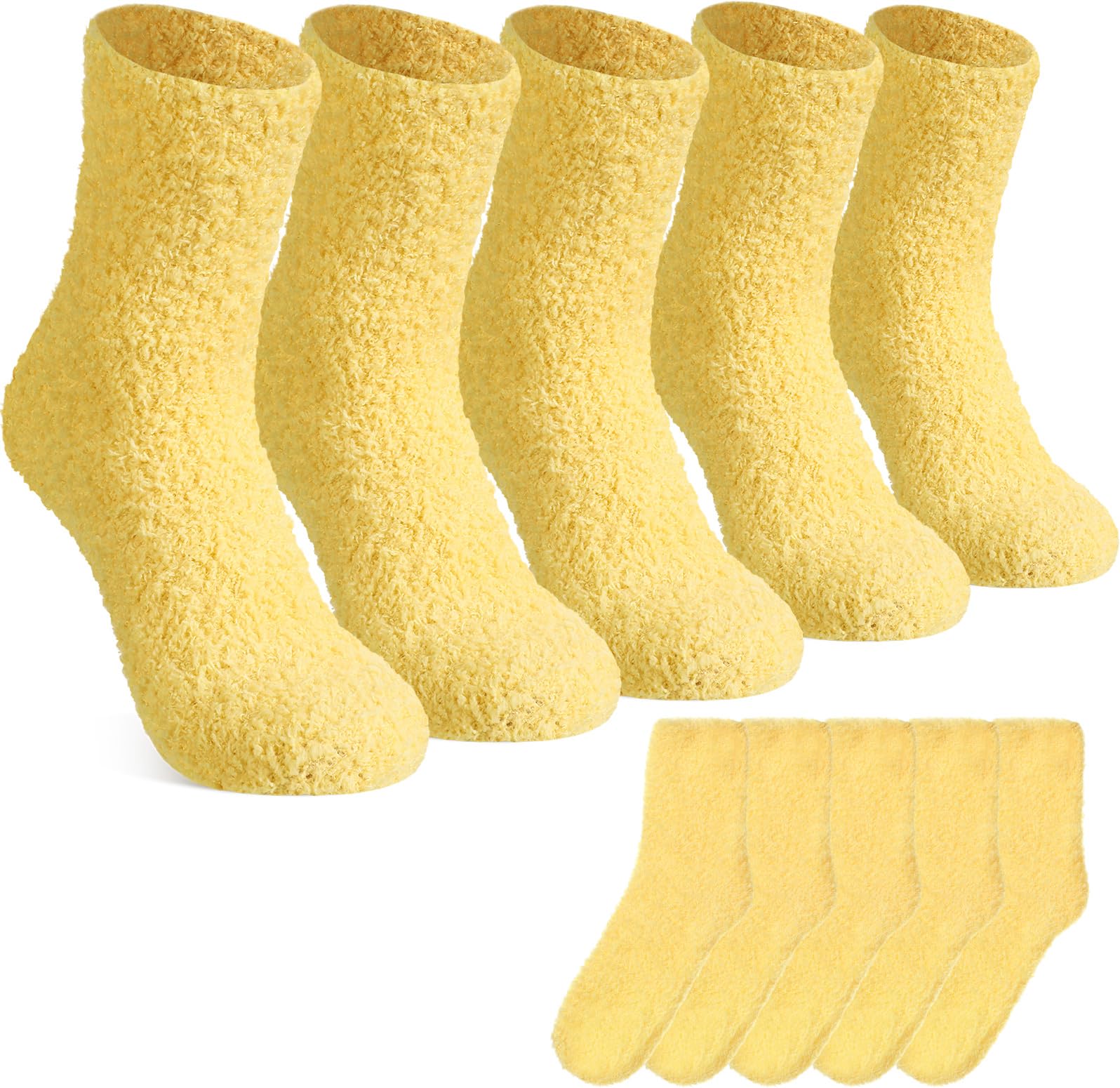 Suhine 12 Pairs Winter Warm Fuzzy Socks for Women Soft Coral Fleece Socks Gift f