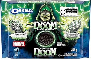 MARVEL OREO Stuf of Doom Cookies, 303g, Limited Edition | Chocolate Graham and Marshmallow Flavour