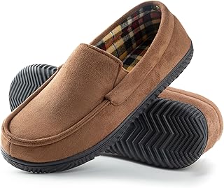 RockDove Men's Alexander Flannel Loafer Slippers