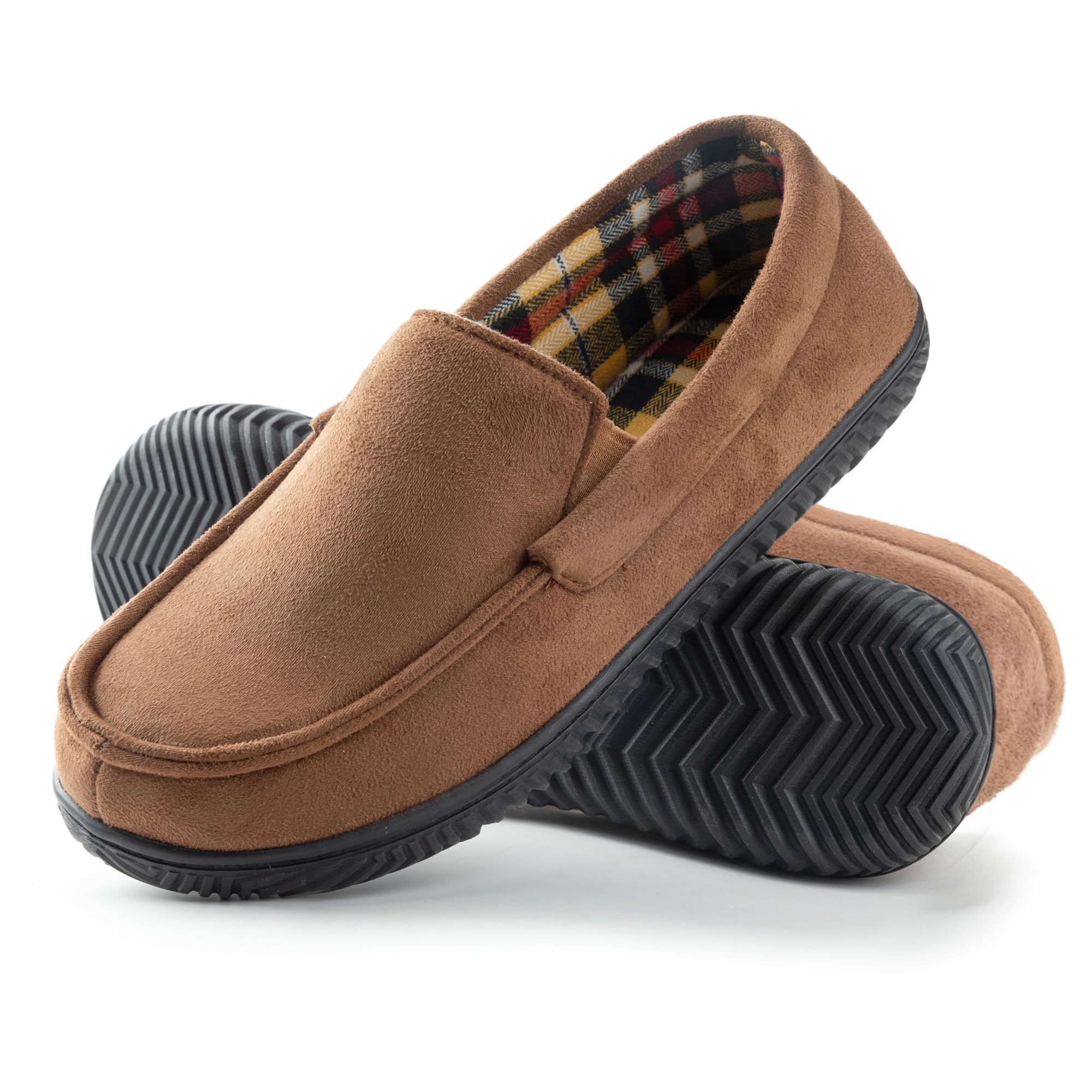RockDove Men's Alexander Flannel Loafer Slippers