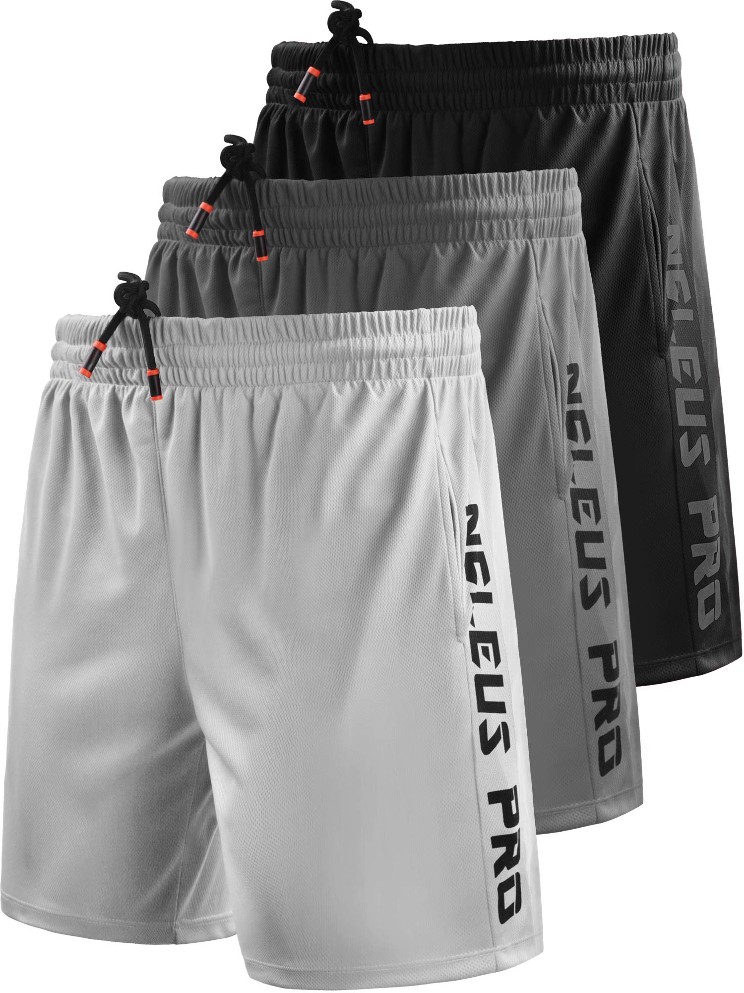 Neleus Men's Lightweight Workout Athletic Shorts with Pockets