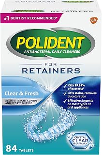 Polident Retainers Cleansing Tabs 84ct (Packaging May Vary)