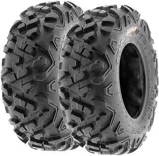 SunF 2pcs ATV Tires 19x7-8 All-Terrain Off-Road Tires, 6 PR Tubeless A051 | 19x7x8, Fit 8 Inches Rim