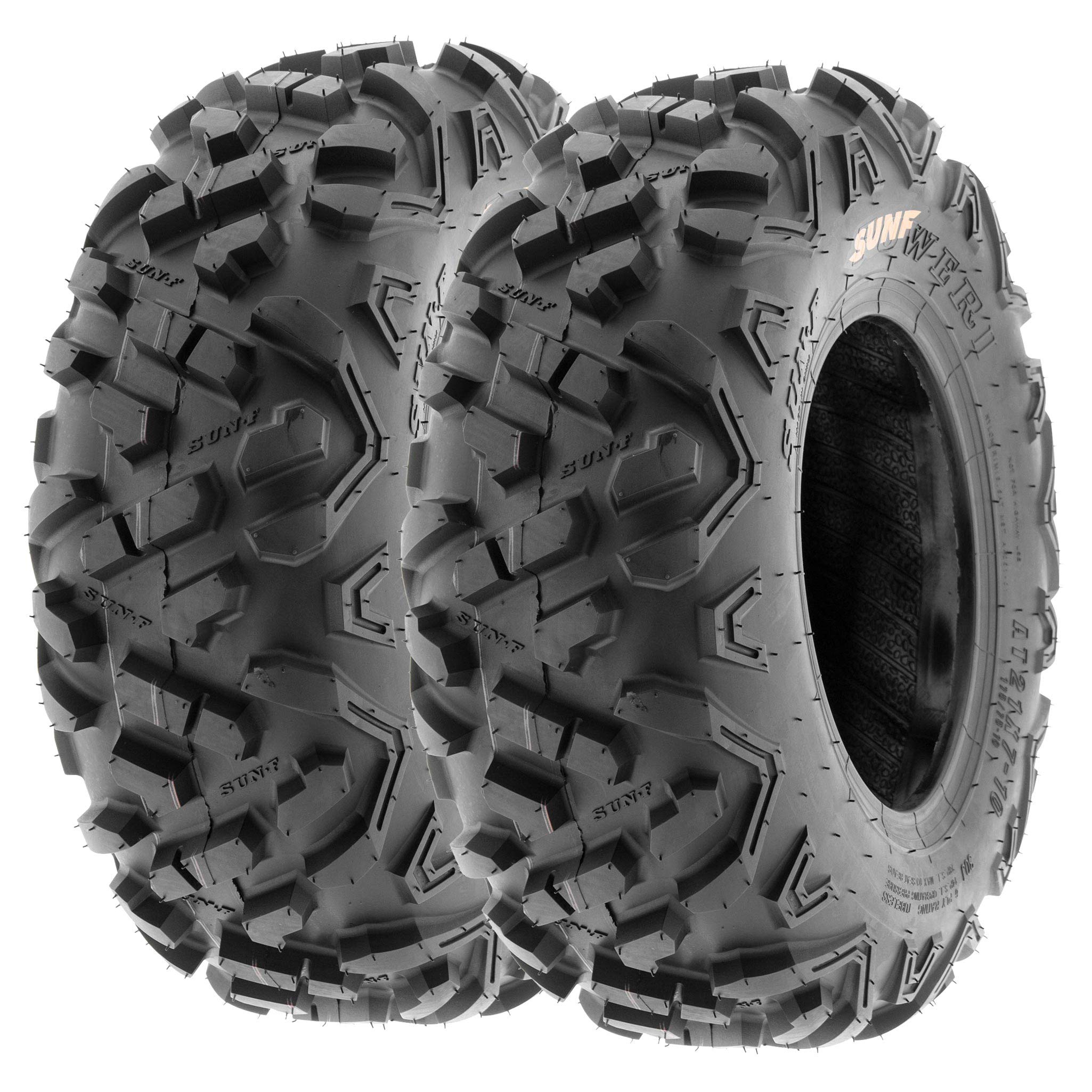 SunF 2pcs ATV Tires 19x7-8 All-Terrain Off-Road Tires, 6 PR Tubeless A051 | 19x7