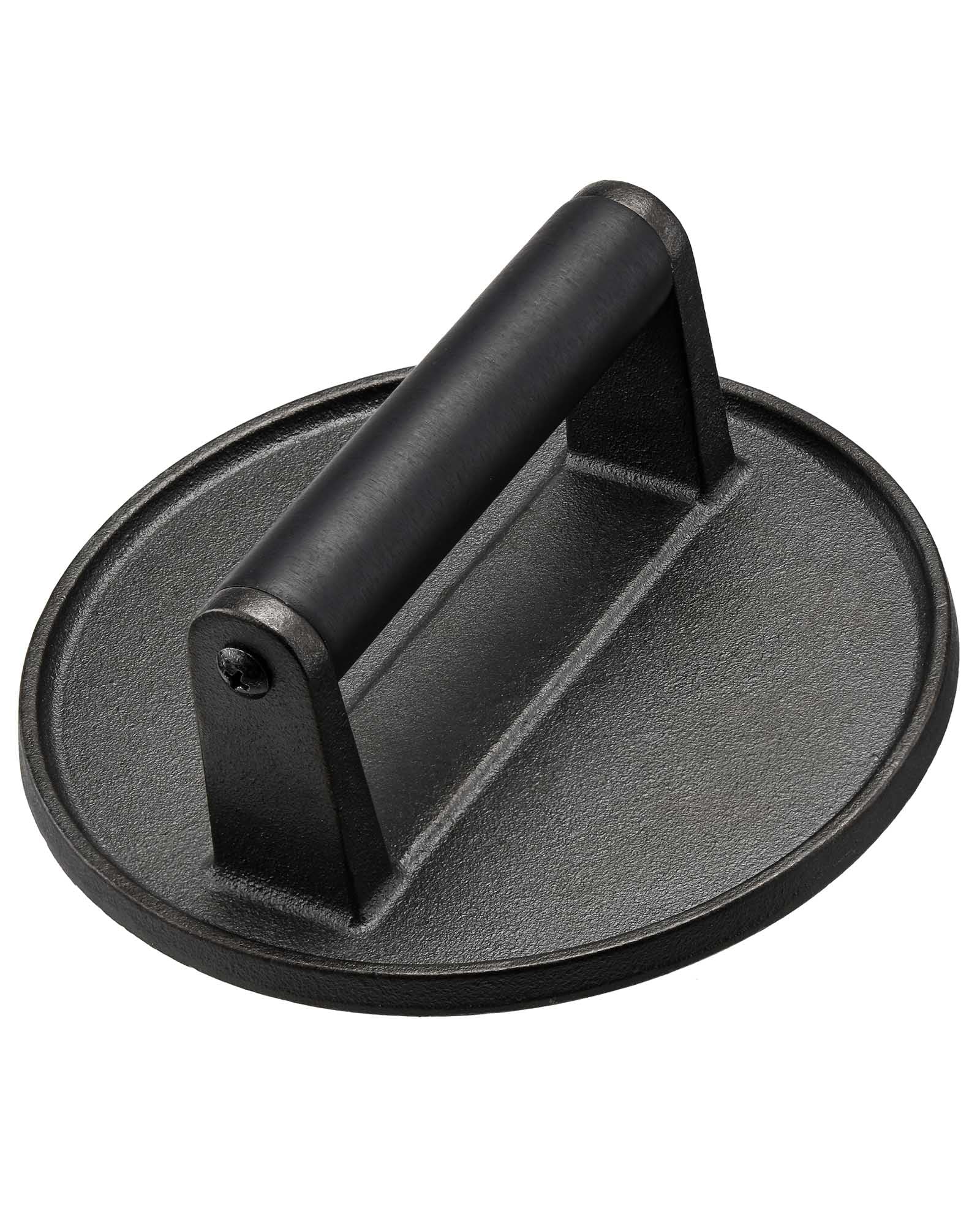 HULISEN Cast Iron Burger Press, 16CM/6.5" Heavy Duty Smashed Burger Smasher | Pr