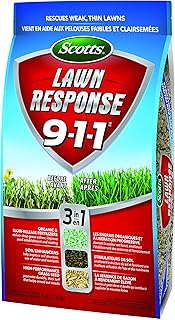 Scotts Lawn Response 9-1-1, 8kg (200 sq Meters / 2,150 sq feet Coverage) | Seed, Fertilizer & Soil Enhancer for Thick, Green Lawns | All-in-one Lawn Solution