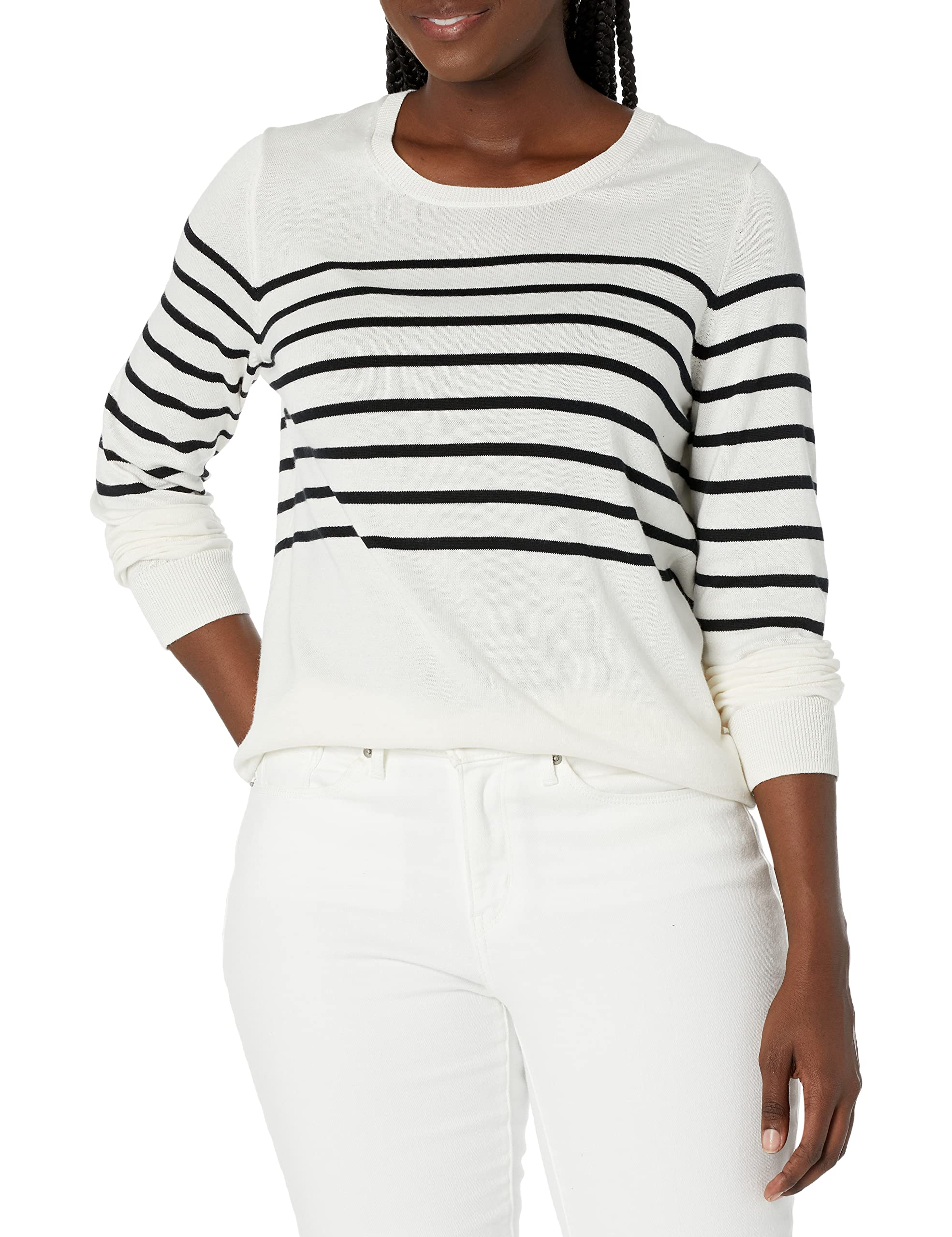 Amazon Essentials Women's Lightweight Crew Neck Long Sleeve Sweater (Plus Size A
