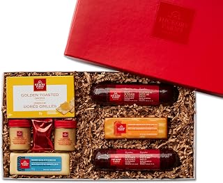 Hickory Farms Beef Lover's Selection Gift Box | Medium Gift Box | Meat & Cheese Sampler | Gourmet Food Gift Basket Perfect For Family, Birthday, Sympathy, Congratulations Gifts, Retirement, Thinking of You, Business and Corporate Gifts