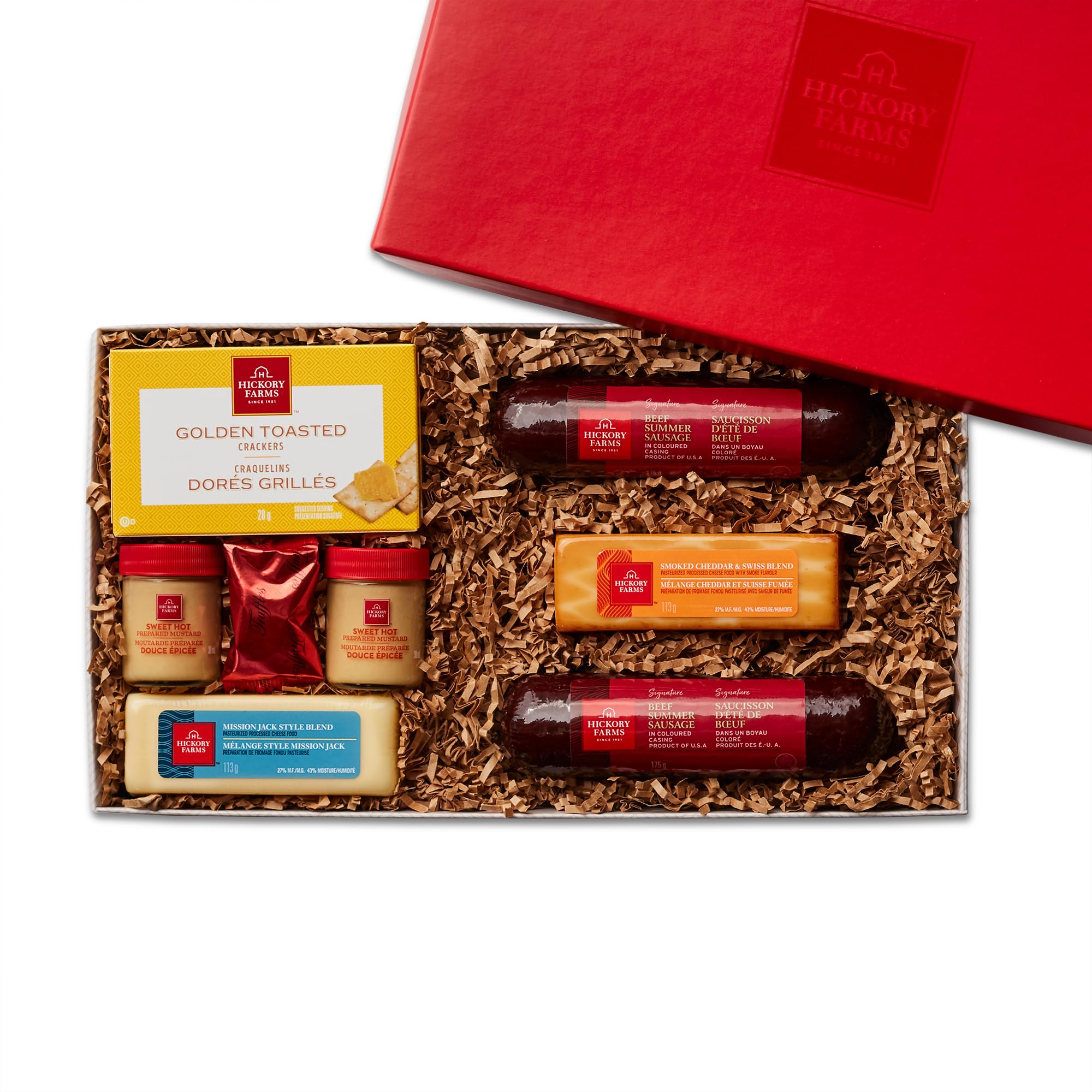 Hickory Farms Beef Lover's Selection Gift Box | Medium Gift Box | Meat & Cheese 