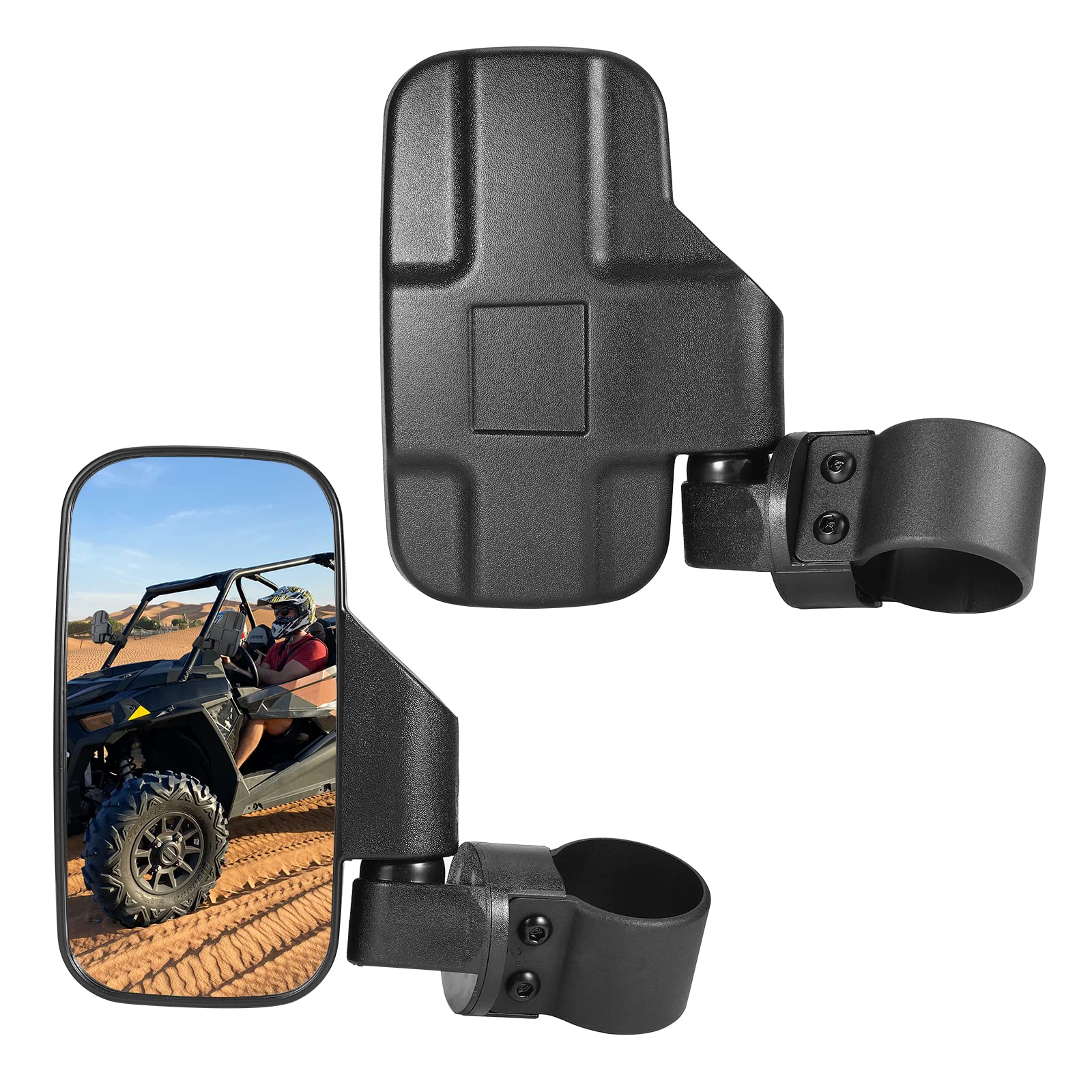 UTV Side Mirrors, OFIG UTV Mirrors Fits 1.6" - 2" Roll Cage, RZR Mirrors Compati