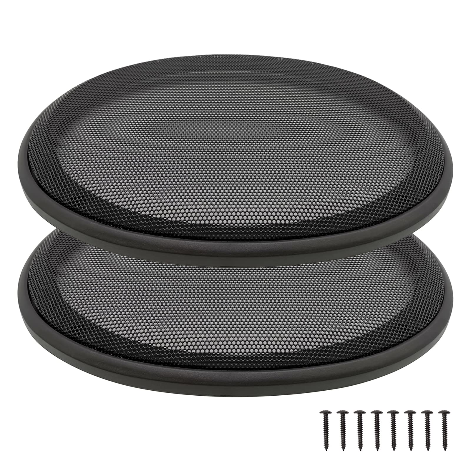 6" x 9" Speaker Grill Covers, Car Speaker Subwoofer Guard Protector, ABS Plastic