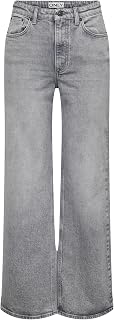 Only Onljuicy HW Wide Leg Rea707 Dnm Noos – Women's Jeans