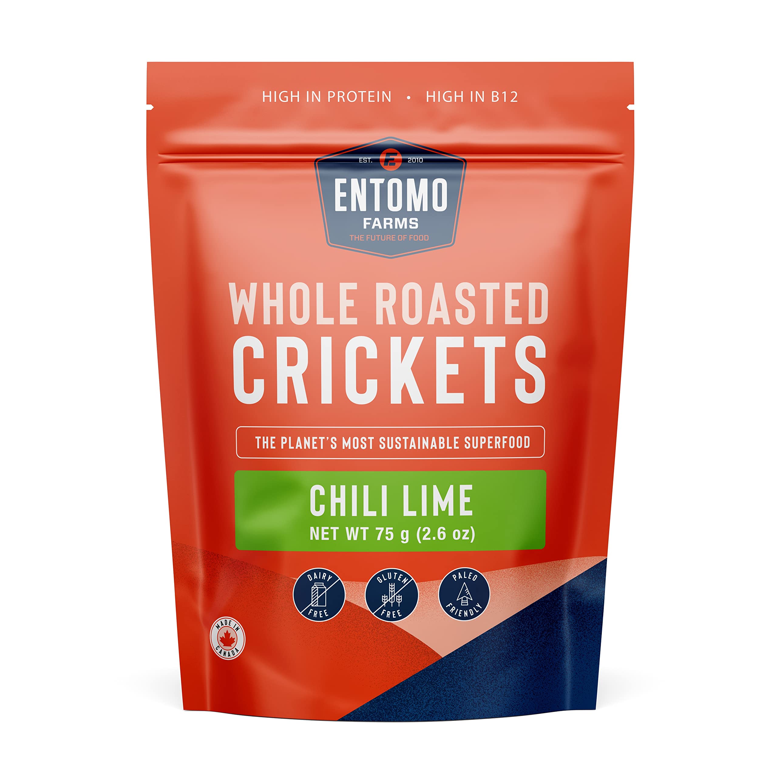 Seasoned Whole Roasted Crickets (Chili Lime Flavored Crickets)