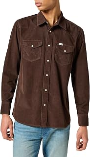 Wrangler Western Shirt T-Shirt, Mole, XL for Men, Mole, XL