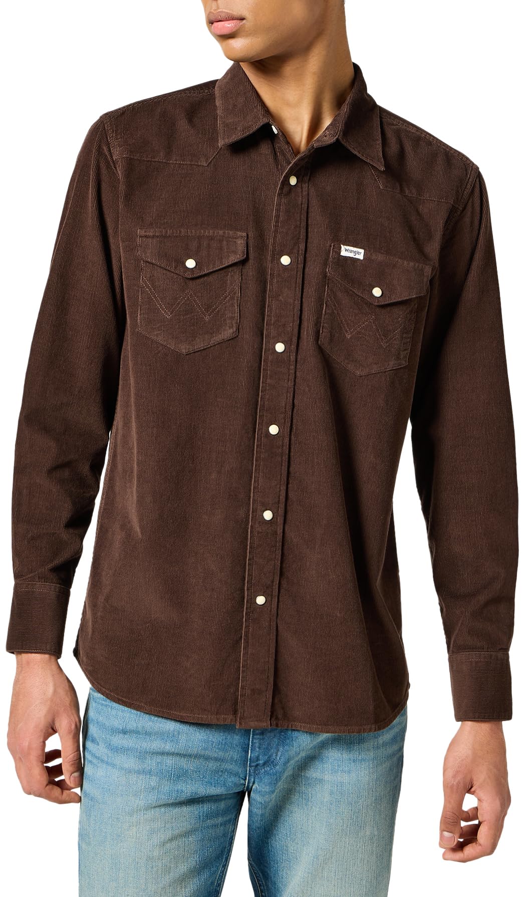 Wrangler Western Shirt T-Shirt, Mole, XL for Men, Mole, XL