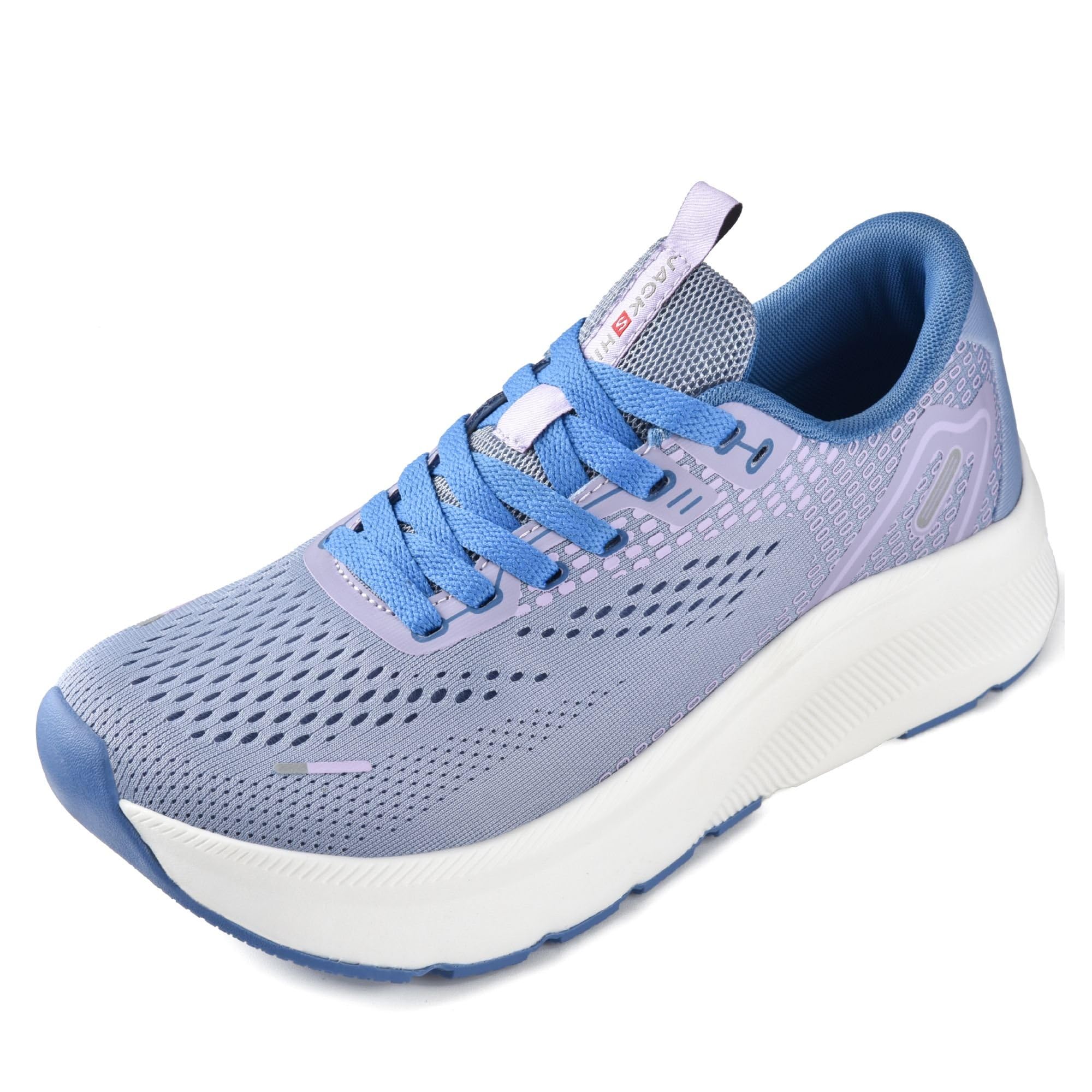 JACKSHIBO Wide Toe Box Shoes Women Arch Support Zero Drop Wide Sneakers