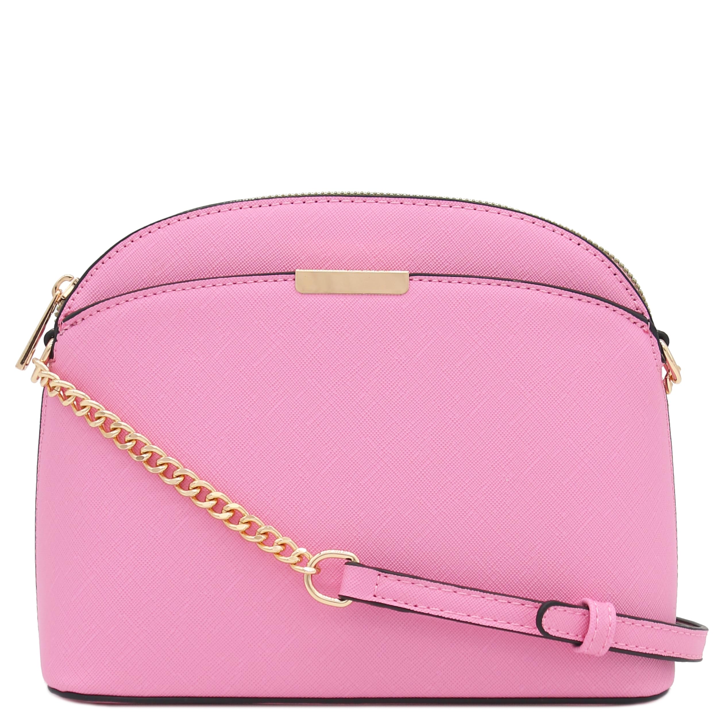 FashionPuzzle Small Dome Crossbody bag with Chain Strap