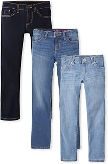 The Children's Place Three Pack Jeans, Blueberry Wash/MD Lara Wash/True Indigo-Set di 3, 8 (Pacco da 3) Bambina