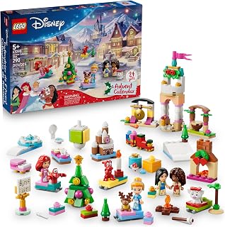 LEGO Disney Princess Advent Calendar 2026 43298 | Christmas Advent Calendar for Kids 2026, 4 Disney Microdolls, Building Toy, Girls & Boys, Ages 5+, 290 pieces