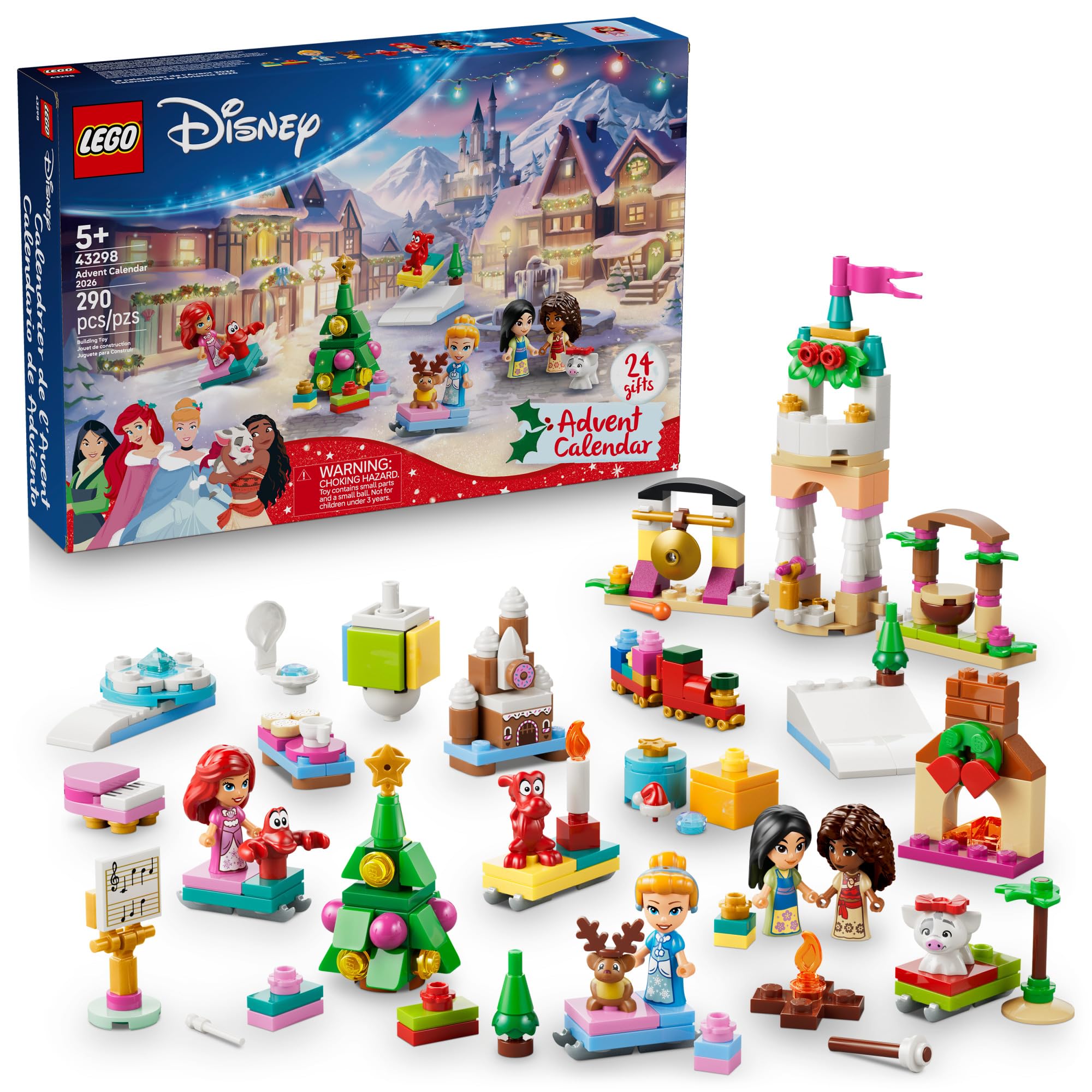 LEGO Disney Princess Advent Calendar 2026 43298 | Christmas Advent Calendar for 