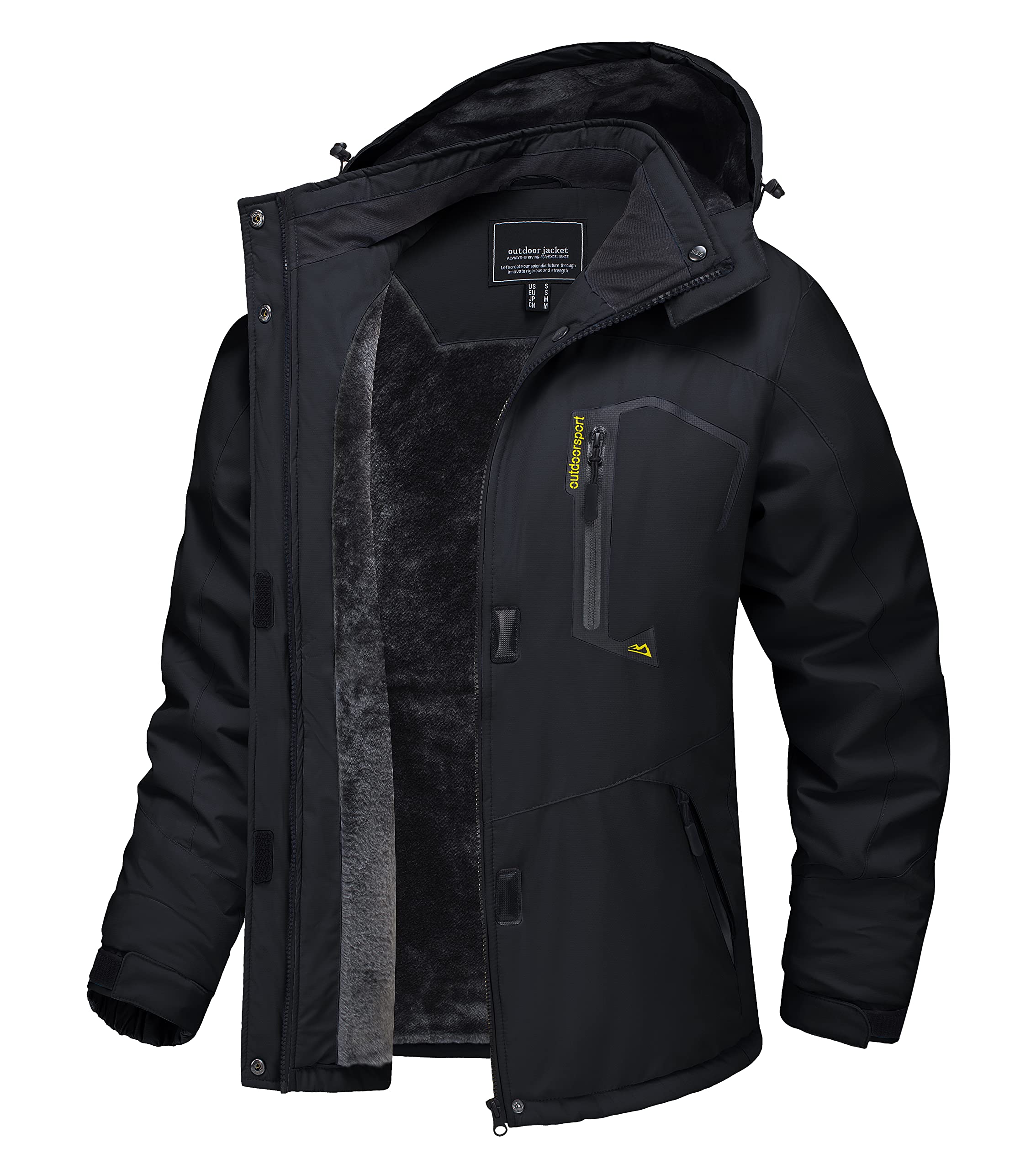 TACVASEN Women's Waterproof Fleece Jacket for Winter Skiing and Outdoor Hiking w
