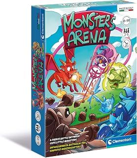 Clementoni - Monsters Arena Deck, Children's Cards, Table, Board Game for the Whole Family, 2-5 Players, 8 Years+, Made In Italy, Multicoloured, 16302