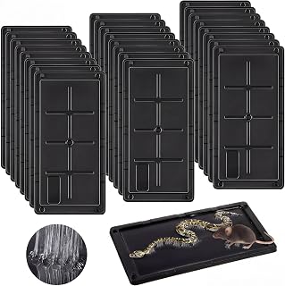 24 Pack Rat Glue Traps 10x5 Inch, Large Sticky Traps for Rats, Black