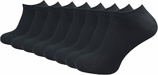 GAWILO Men's and women's athletic socks made of 100% pure cotton (8 pairs) | natural short thin socks | no tight seams over toes | reinforced and