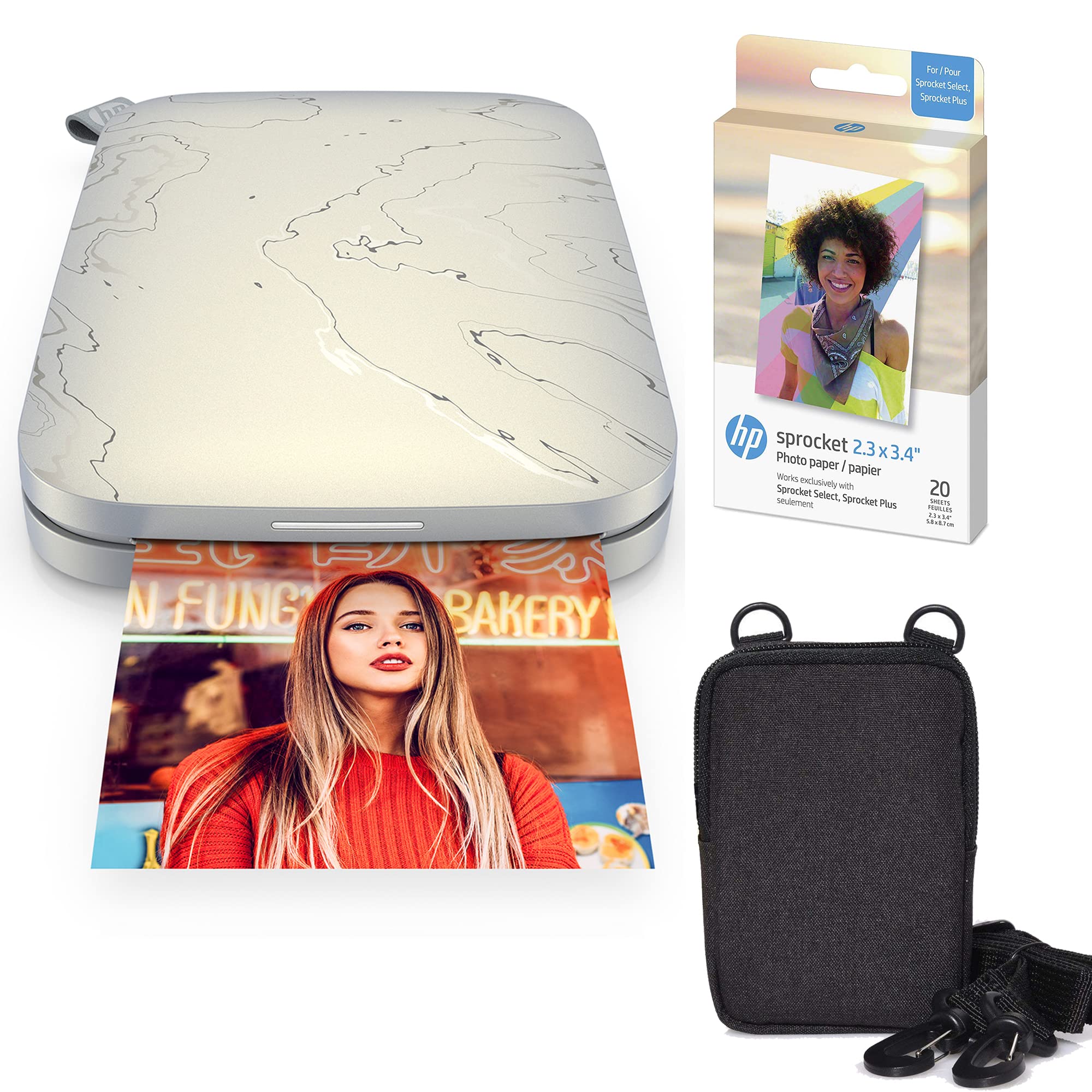 HP Sprocket Select Portable Instant Color Photo Printer for Android and iOS Devi