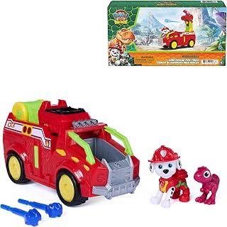 PAW Patrol The Dino Movie Marshall Dino Rescue Firetruck Toy Vehicle