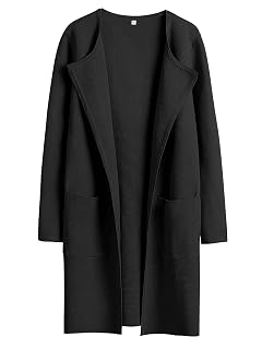 ANRABESS Womens Cardigan Sweater Open Front Knit Long Coatigan Dressy Casual Jacket Coat 2025 Fall Outfits Classy Clothes