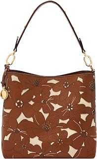 Fossil Women's Jessie Leather Bucket Shoulder Bag Purse Handbag, Black (Model: ZB11003001)