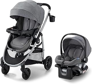 Graco Modes Pramette 3-in-1 Travel System (Stroller & Car Seat), Ellington | 3 Modes: Infant Car Seat Carrier & Pramette, Toddler Stroller; Reversible Stroller Seat; One-Hand Fold, Travel-Ready