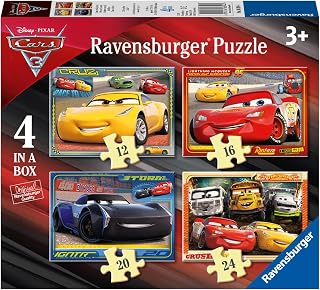 Ravensburger Children Puzzles Disney Pixar Cars 3, 4 in a box - Ages 3+