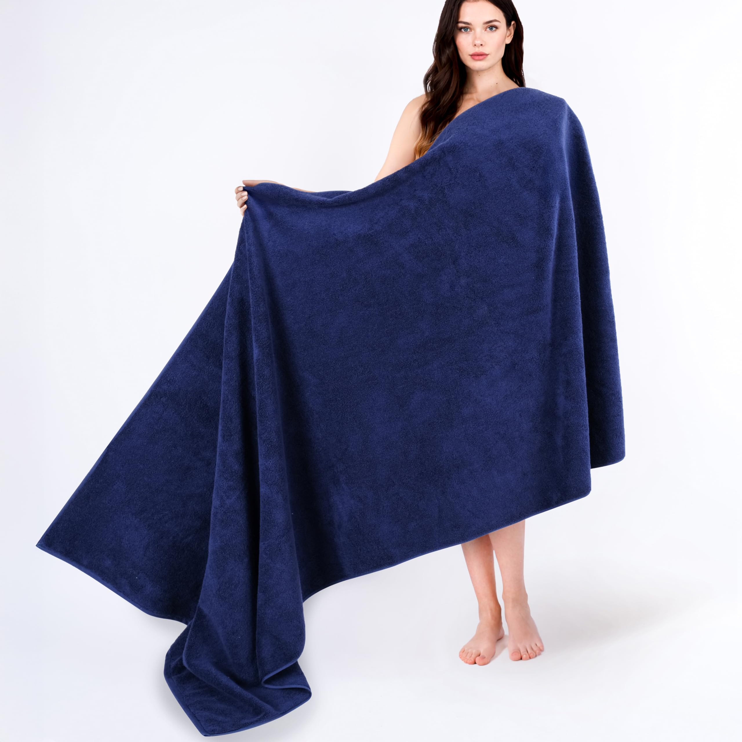 Cotton Paradise 100% Cotton Oversized Bath Sheet 40x80 Inches Large Jumbo Bath T