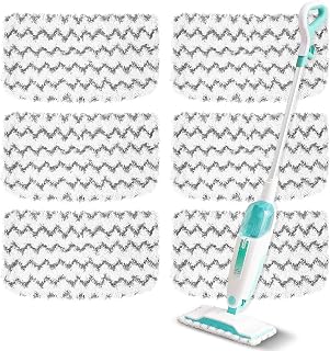 6 Pack Steam Mop Replacement Pads Compatible with Shark Steam Mops | Fit for S1000/S1000A/S1000C/S1000WM/S1001C, Floor Steamer Pads Washable, Reusable Microfiber Cleaner Pads
