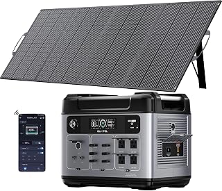 P2001 PLUS Portable Power Station, 2048Wh, 4800W Peak with 400W Solar Panel | LiFePO4 Battery, 100W USB-C Output, 2400W Solar Generator for Home, UPS, Outdoor, and Emergency Use (4800W Peak)