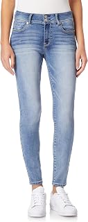 WallFlower Women's Ultra Skinny Mid-Rise Insta Soft Juniors Jeans (Standard and Plus) Jeans