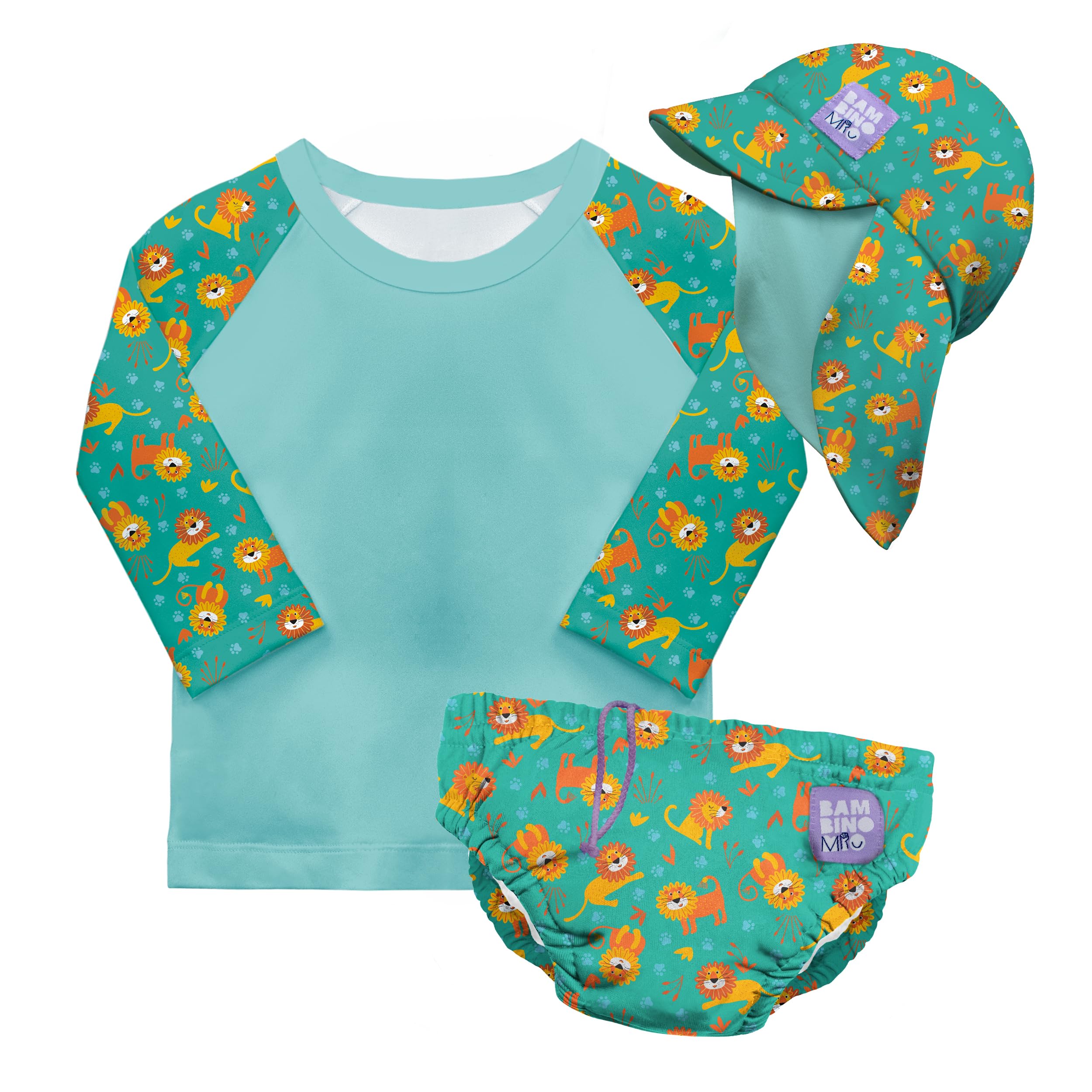 Bambino Mio Anti-UV UPF 40+ Baby Swim Set (0 Months to 3 Years) with Reusable Sw