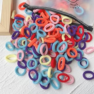 50 Pieces Soft Hair Bands No Damage - Colorful Hair Bands for Women - Soft Mini Hair Elastics for Thin Thick Hair, Cute Ponytail Holders Bulk