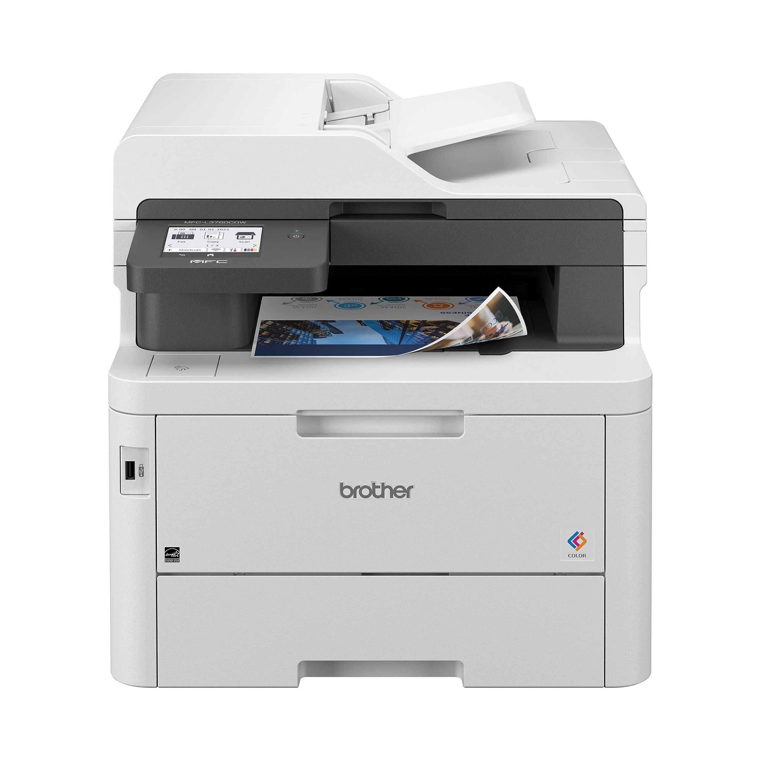 Brother MFC-L3780CDW Wireless Digital Color All-in-One Printer | 31 ppm laser co