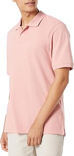 Amazon Essentials Men's Classic Fit Cotton Pique Short Sleeve Polo Shirt (Available in Plus Size)