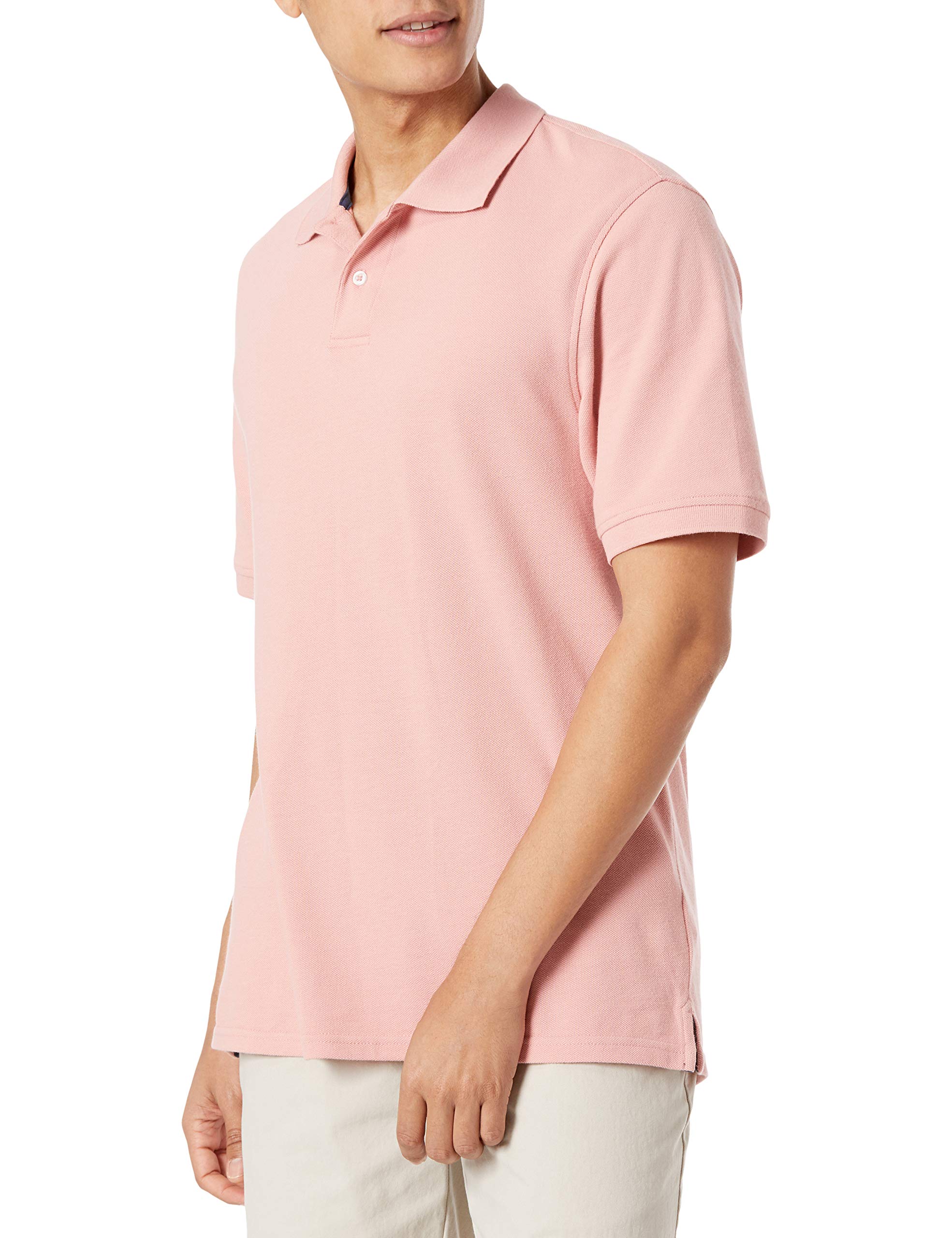 Amazon Essentials Men's Classic Fit Cotton Pique Short Sleeve Polo Shirt (Availa