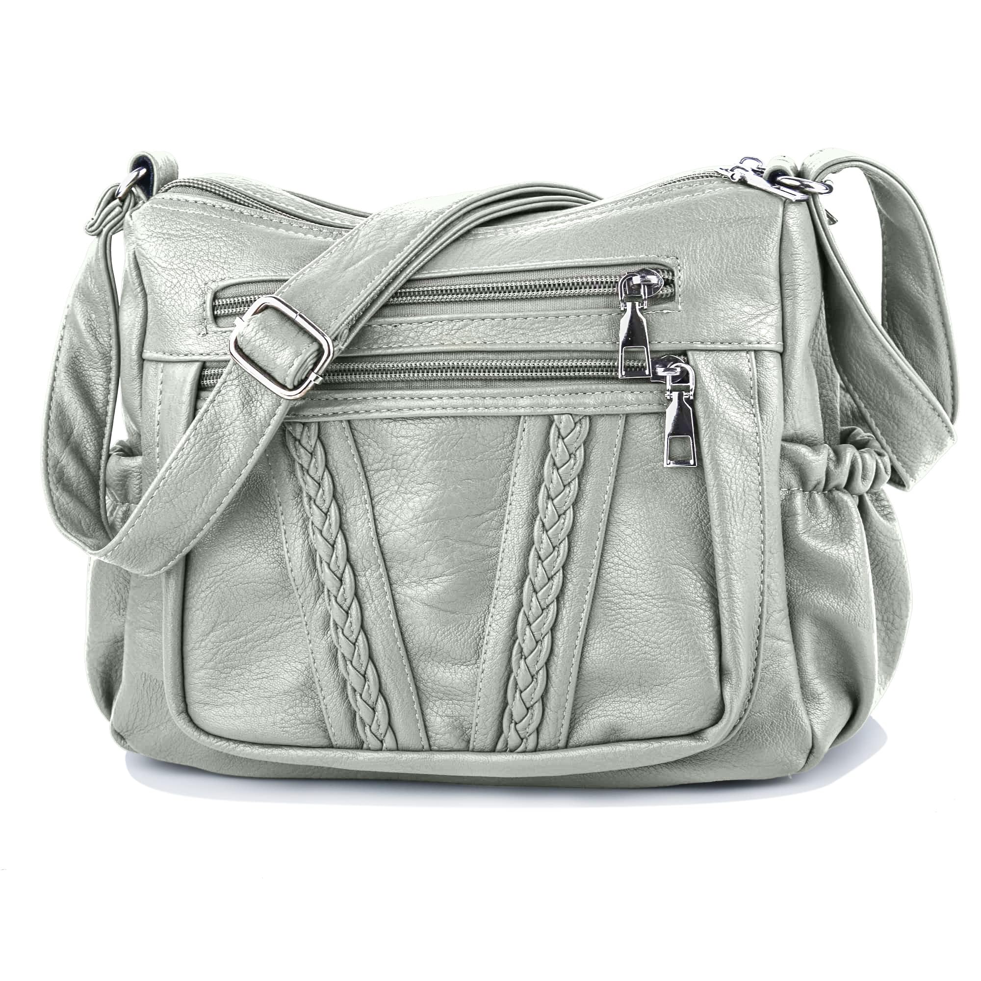 ELDA Crossbody Bags For Women Pocketbooks Soft PU Leather Purses and Handbags Mu