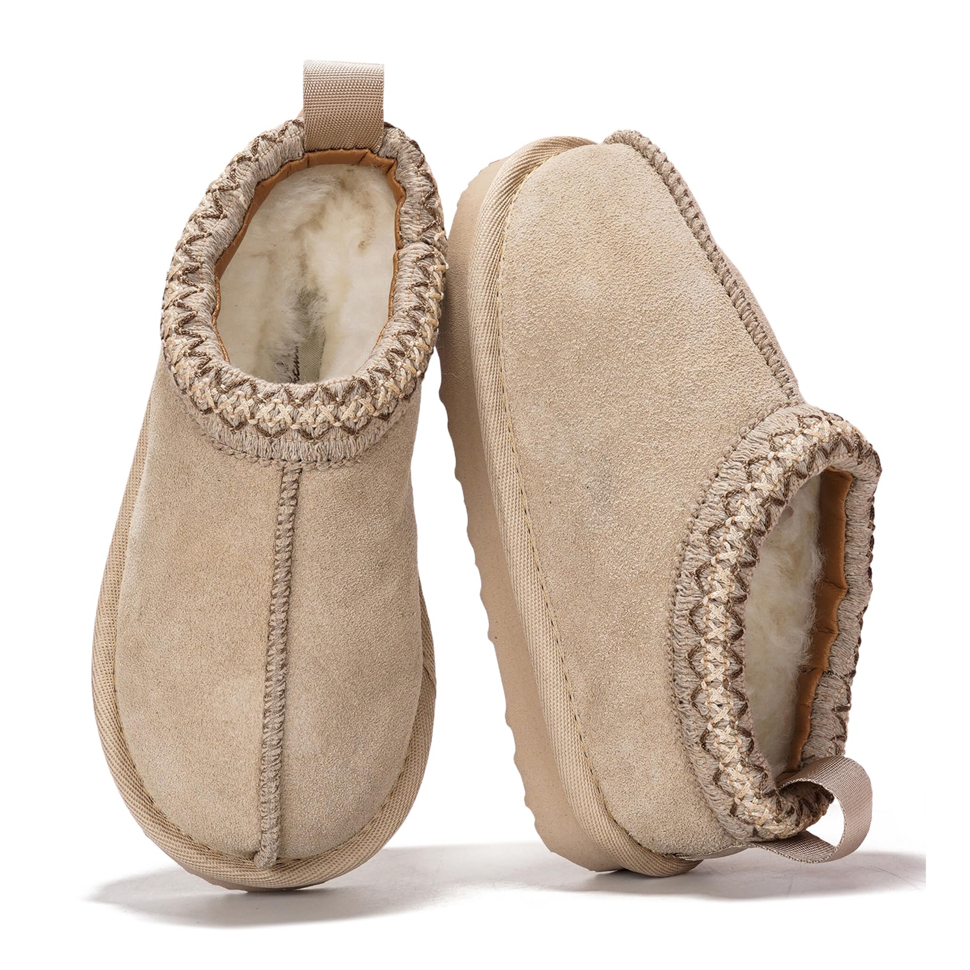 Project Cloud 100% Genuine Leather & Australian Shearling Slippers for Kids - Me